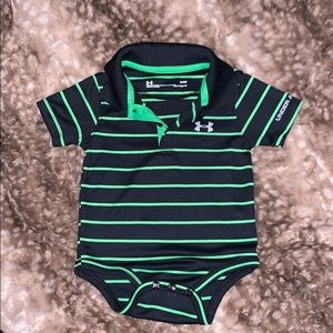 Under armour polo onesie.